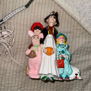 1982 Byron Molds Trick or Treaters Vintage Lamp